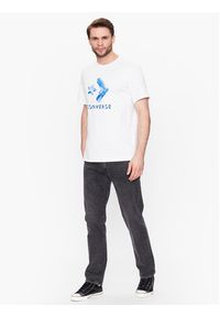 Converse T-Shirt Crystallized Star Chevron 10024596-A02 Biały Standard Fit. Kolor: biały. Materiał: bawełna #4