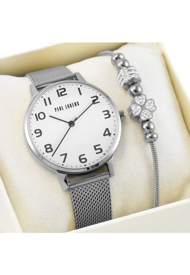 Zegarek Paul Lorens Zestaw damski zegarek ELNINO 11715B2-3C1 + bransoletka