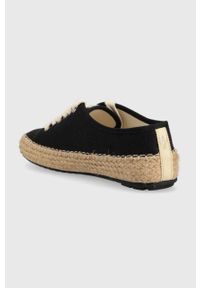 EMU Australia - Emu Australia espadryle Agonis Organic kolor czarny W12883.BLAK. Nosek buta: okrągły. Zapięcie: sznurówki. Kolor: czarny. Materiał: bawełna, guma #5