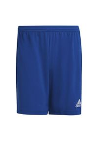 Adidas - Spodenki piłkarskie męskie adidas Entrada 22. Kolor: niebieski. Materiał: poliester. Sport: piłka nożna