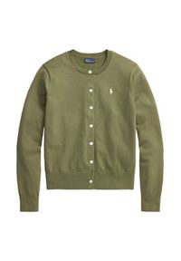 Polo Ralph Lauren Kardigan 211971871501 Khaki Slim Fit. Typ kołnierza: polo. Kolor: brązowy. Materiał: bawełna #3