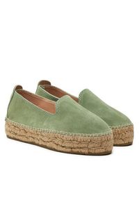 Manebi Espadryle Hamptons Double Sole Espadrilles R 6.6 D0 Zielony. Kolor: zielony