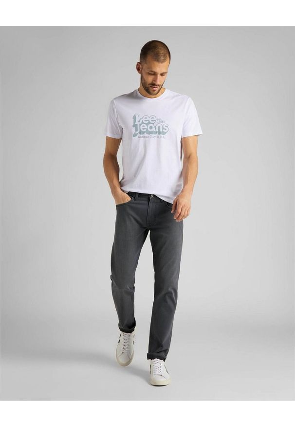 Lee - LEE SS 70S LOGO TEE MĘSKI T-SHIRT WHITE L62NFQ12 112114725