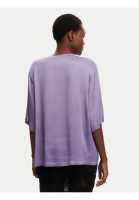 ViCOLO Bluzka TD0013 Fioletowy Relaxed Fit. Kolor: fioletowy. Materiał: wiskoza #2