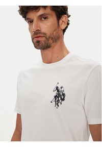 U.S. Polo Assn. T-Shirt MUP4367 Biały Regular Fit. Typ kołnierza: polo. Kolor: biały. Materiał: bawełna #5