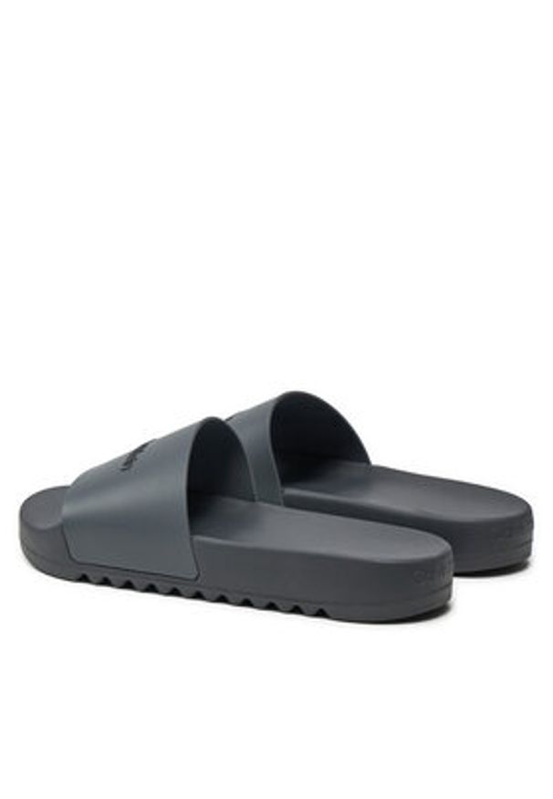 Calvin Klein Klapki Chuncky Pool Slide Rub HM0HM01063 Szary. Kolor: szary