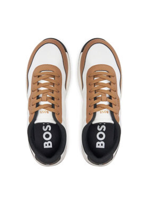 BOSS Sneakersy Titanium Runn 50536481 Biały. Kolor: biały. Materiał: materiał