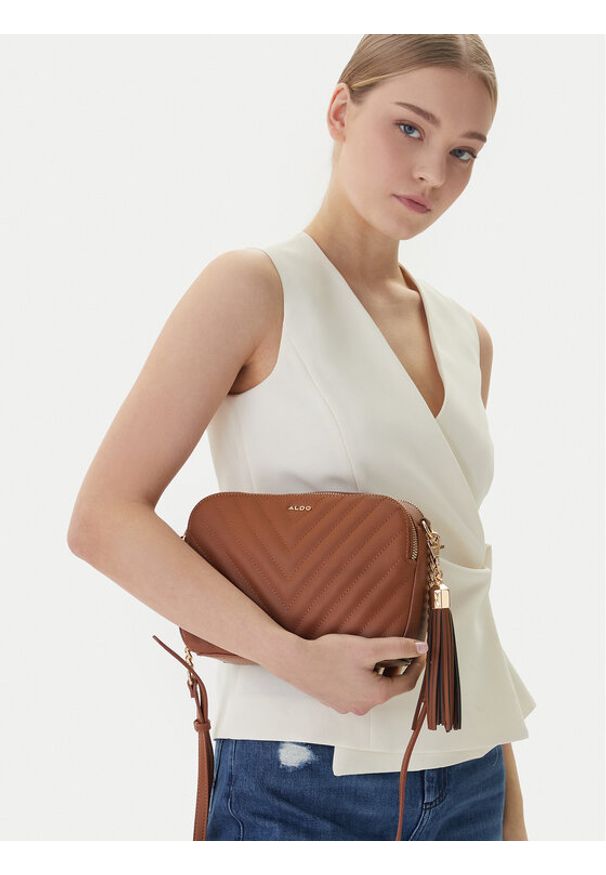 Aldo Torebka Talaedar 13863256 Brązowy. Kolor: brązowy. Materiał: skórzane