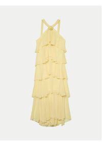 Vero Moda Sukienka wieczorowa Felicia 10295237 Żółty Slim Fit. Kolor: żółty. Materiał: syntetyk. Styl: wizytowy