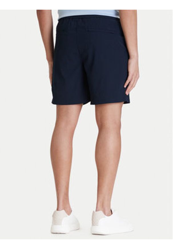 Calvin Klein Szorty materiałowe LV04LF610G Niebieski Straight Fit. Kolor: niebieski. Materiał: syntetyk