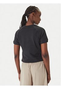 Adidas - adidas T-Shirt Lace Cali KC8150 Czarny Regular Fit. Kolor: czarny. Materiał: bawełna #4