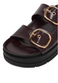 DeeZee Klapki CEO-HY62273-2 Bordowy. Kolor: czerwony. Materiał: materiał #2