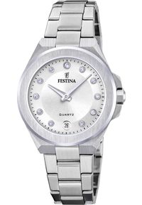 Zegarek damski Festina F20700-1 CYRKONIE srebrny. Kolor: srebrny #1