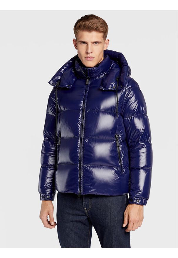 Kurtka puchowa Add. Kolor: niebieski. Materiał: puch