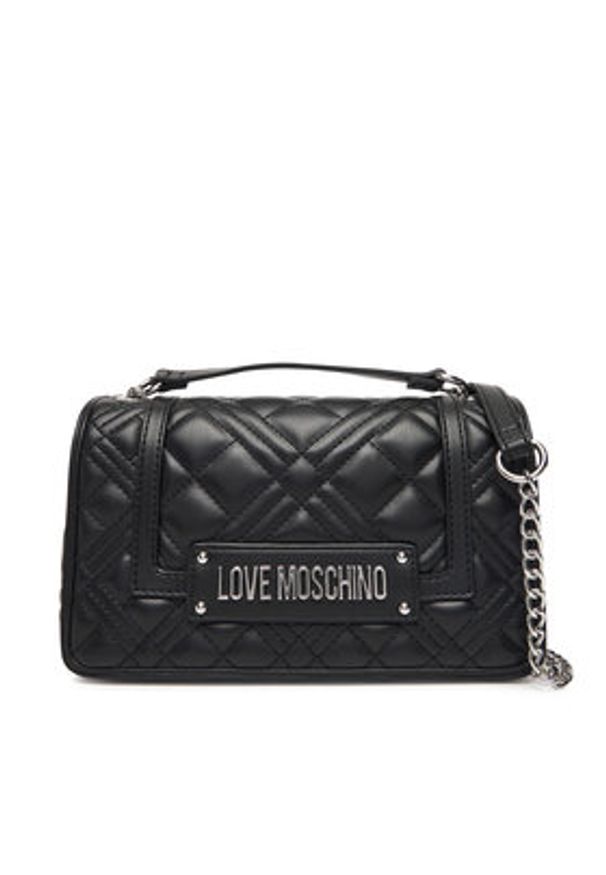 Love Moschino - LOVE MOSCHINO Torebka JC4001PP1NLA000B Czarny. Kolor: czarny. Materiał: skórzane