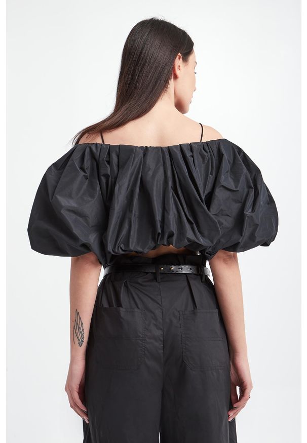 Pinko - Top damski Santo PINKO. Materiał: tiul. Długość rękawa: na ramiączkach. Wzór: gładki