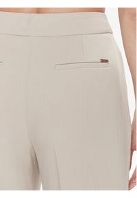 DKNY Spodnie materiałowe UK3PX021 Beżowy Wide Leg. Kolor: beżowy. Materiał: materiał, syntetyk #5
