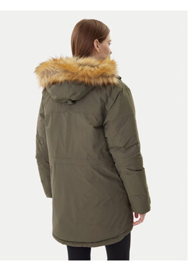 Hunter Parka Glyder HARW0014252 Zielony Regular Fit. Kolor: zielony. Materiał: syntetyk