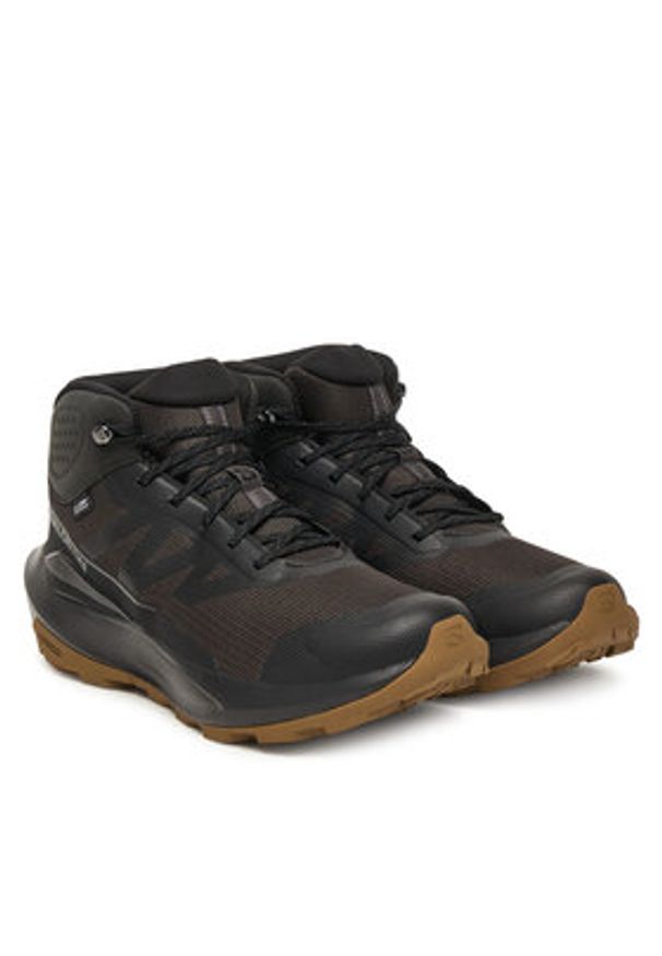salomon - Salomon Trekkingi Elixir Tour Mid Waterproof L47577800 Brązowy. Kolor: brązowy. Materiał: materiał. Sport: turystyka piesza