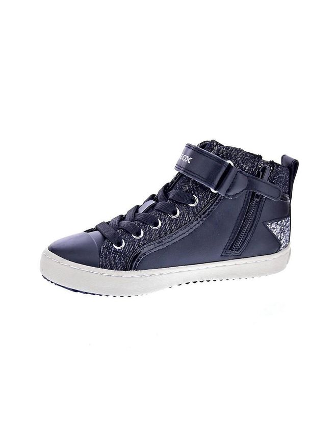 Geox - Buty GEOX J KALISPERA GIRL M Czarny. Okazja: na co dzień. Kolor: czarny. Materiał: tkanina, syntetyk