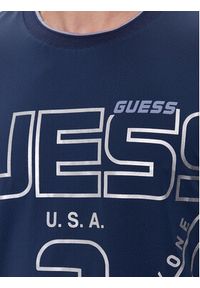Guess T-Shirt Lugh Z4RI07 KC220 Niebieski Slim Fit. Kolor: niebieski. Materiał: syntetyk #4