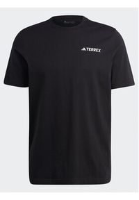 Adidas - adidas T-Shirt IB4872 Czarny Regular Fit. Kolor: czarny. Materiał: bawełna #8