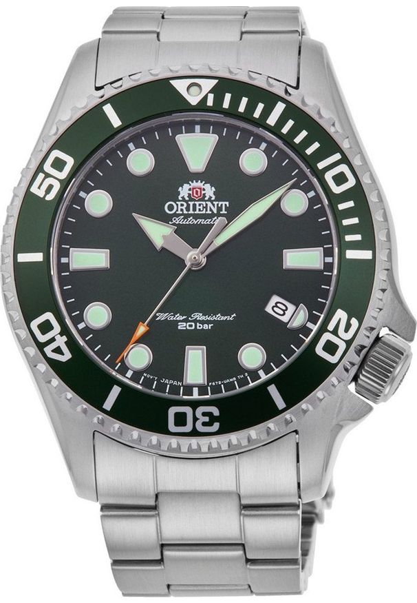 orient - Zegarek Orient Zegarek męski Orient RA-AC0K02E10B srebrny. Kolor: srebrny