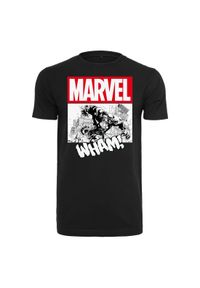 Koszulka Urban Classics Avengers Smashing Hulk. Kolor: czarny. Wzór: motyw z bajki #1