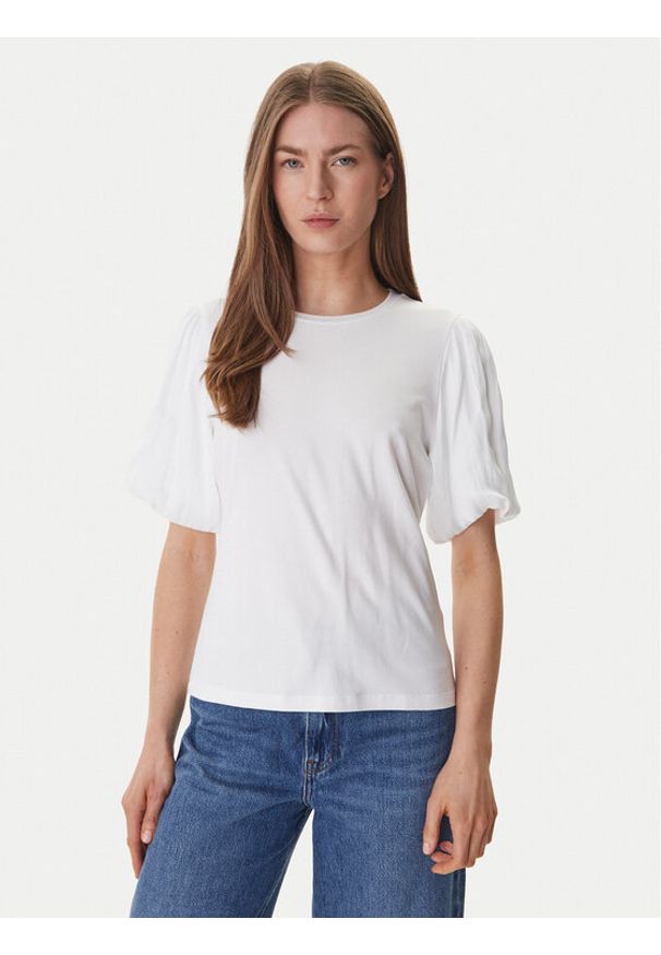 DKNY Bluzka P6BH7ENV Biały Regular Fit. Kolor: biały