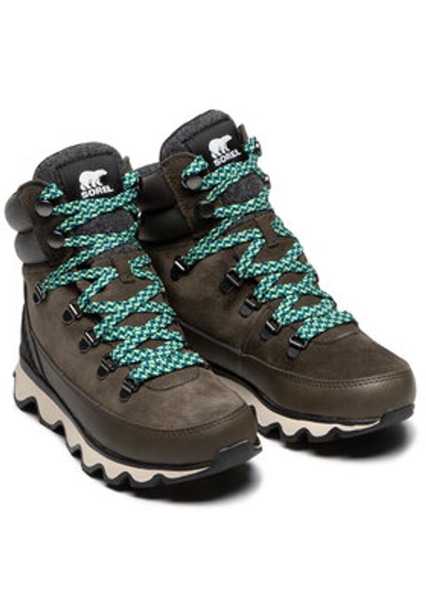 sorel - Sorel Trapery Kinetic™ Conquest NL3768 Zielony. Kolor: zielony. Materiał: zamsz, skóra