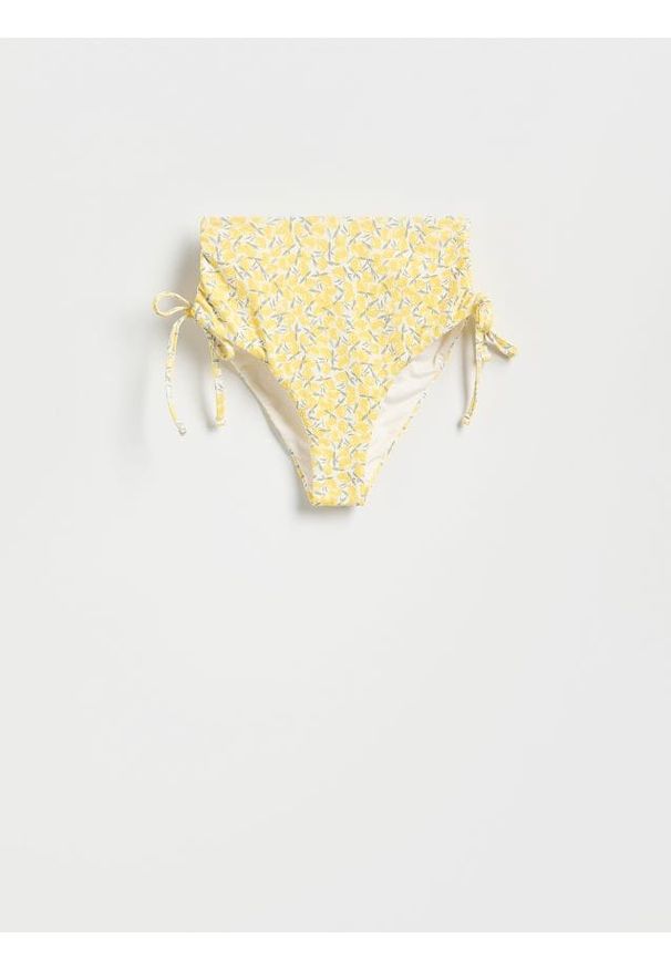 Reserved - Dół od bikini - żółty. Stan: podwyższony. Kolor: żółty. Materiał: materiał