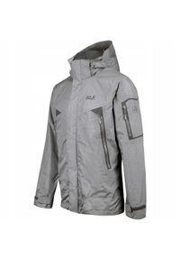 Jack Wolfskin - Kurtka z kapturem szara JACK WOLFSKIN ROCKY FOREST LEAF. Typ kołnierza: kaptur. Kolor: szary. Sport: turystyka piesza #1