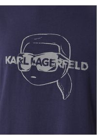 Karl Lagerfeld - KARL LAGERFELD Piżama B1M45005 Granatowy Regular Fit. Kolor: niebieski. Materiał: bawełna #3