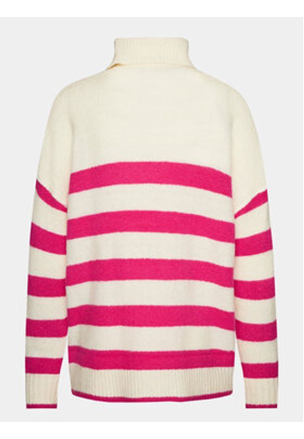 Brave Soul Sweter LK-230GENE Écru Regular Fit. Materiał: wiskoza