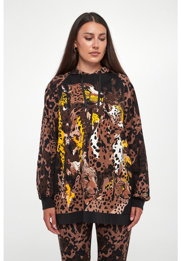 Liu Jo - Bluza damska z kapturem LIU JO. Typ kołnierza: kaptur