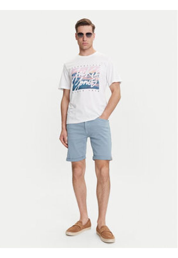 Jack & Jones - Jack&Jones Szorty jeansowe Rick 12274985 Błękitny Regular Fit. Kolor: niebieski. Materiał: bawełna