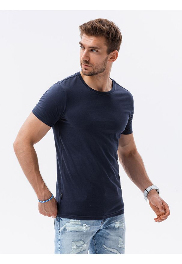 Niebieski t-shirt Ombre Clothing