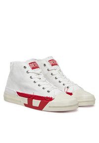 Diesel Trampki S-D-Verse Mid Y03505P8114 Biały. Kolor: biały. Materiał: materiał