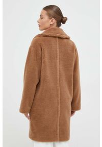 Marella płaszcz z domieszką wełny kolor brązowy przejściowy oversize. Kolor: brązowy. Materiał: wełna. Styl: klasyczny #2
