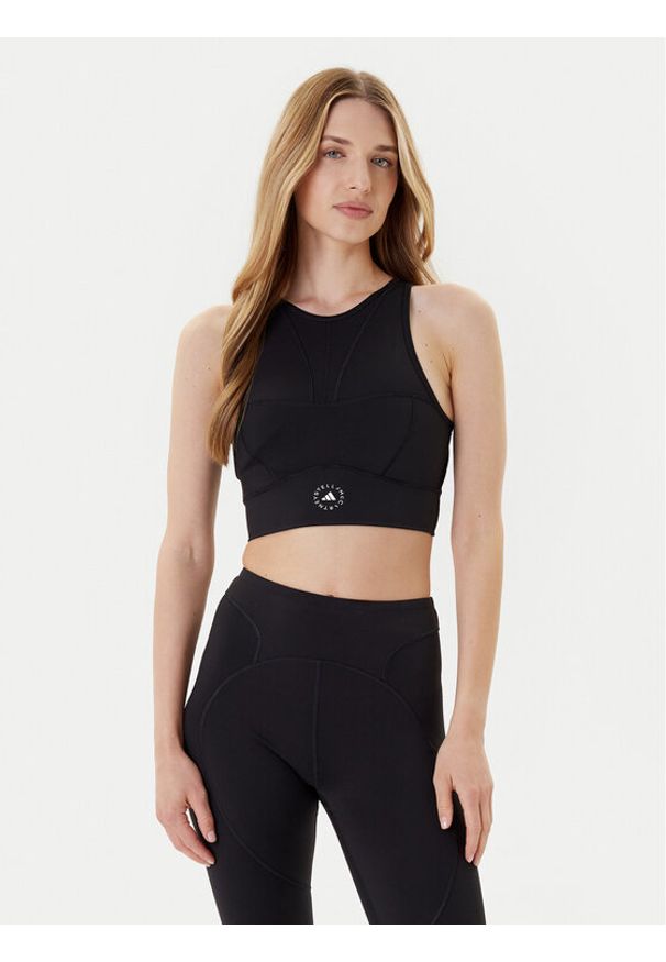 Adidas by Stella McCartney - adidas by Stella McCartney Biustonosz sportowy Training JW4545 Czarny. Kolor: czarny. Materiał: syntetyk