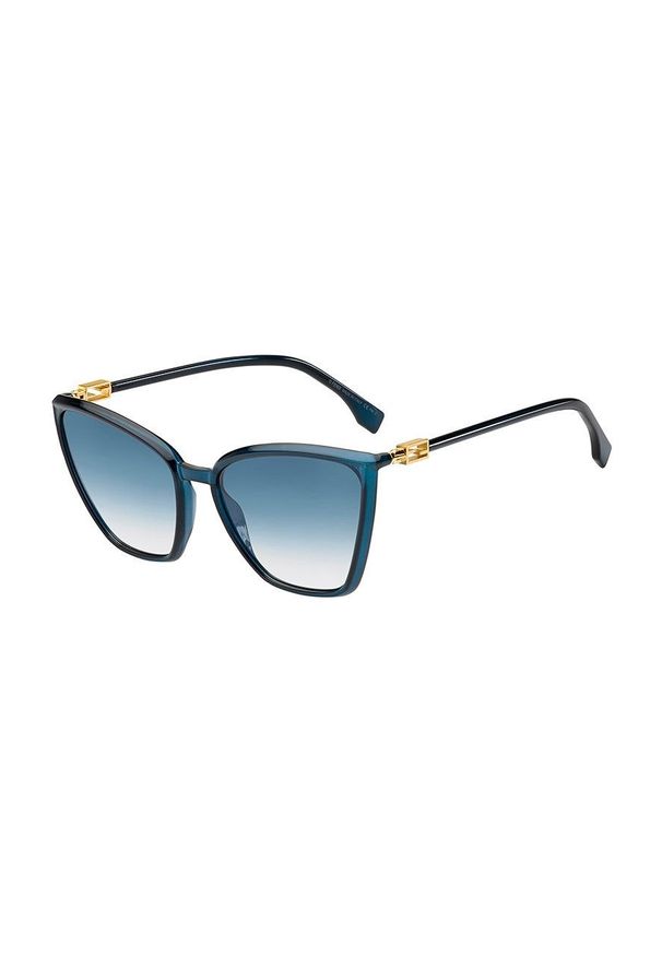 Fendi Okulary przeciwsłoneczne damskie. Kolor: niebieski