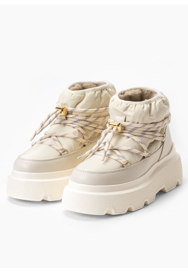 Inuikii - INUIKII ENDURANCE PUFFER Śniegowce damskie. Okazja: na co dzień, do pracy, na spacer. Kolor: biały. Styl: casual