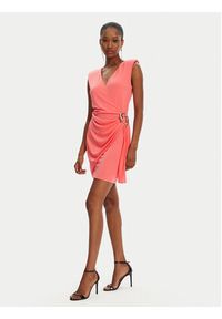 Patrizia Pepe Sukienka koktajlowa 2A2918/J280-R854 Koralowy Regular Fit. Kolor: pomarańczowy. Materiał: syntetyk. Styl: wizytowy #4