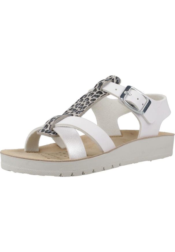 Sandały Geox Model J Sandal Costarei Gi Kolor Biały. Kolor: biały. Materiał: syntetyk, tkanina. Sezon: lato