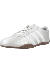 Adidas - Kapcie ADIDAS GRAND COURT LO Srebrny. Kolor: szary. Materiał: tkanina, skóra. Styl: sportowy