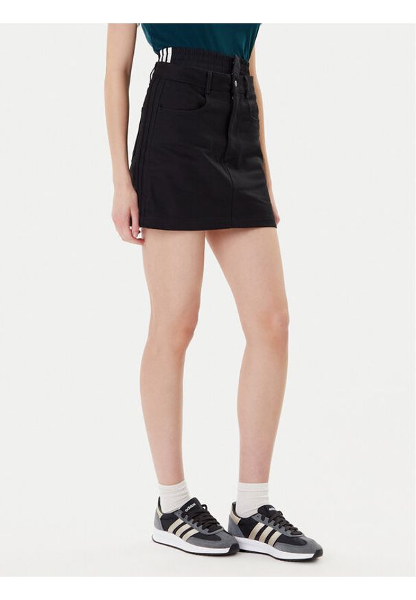 Adidas - adidas Spódnica jeansowa Firebird Utility JX7593 Czarny Regular Fit. Kolor: czarny. Materiał: bawełna