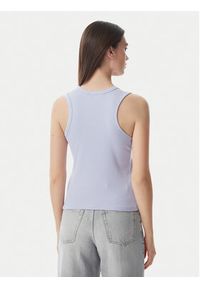 Calvin Klein Jeans Top LV047C201G Niebieski jasny Slim Fit. Kolor: niebieski. Materiał: bawełna #4
