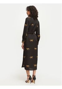 LOLA CASADEMUNT Sukienka koszulowa LS2616091 Czarny Regular Fit. Kolor: czarny. Materiał: syntetyk. Typ sukienki: koszulowe #5