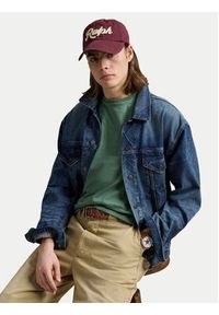 Polo Ralph Lauren T-Shirt 710671438432 Zielony Custom Slim Fit. Typ kołnierza: polo. Kolor: zielony. Materiał: bawełna #4