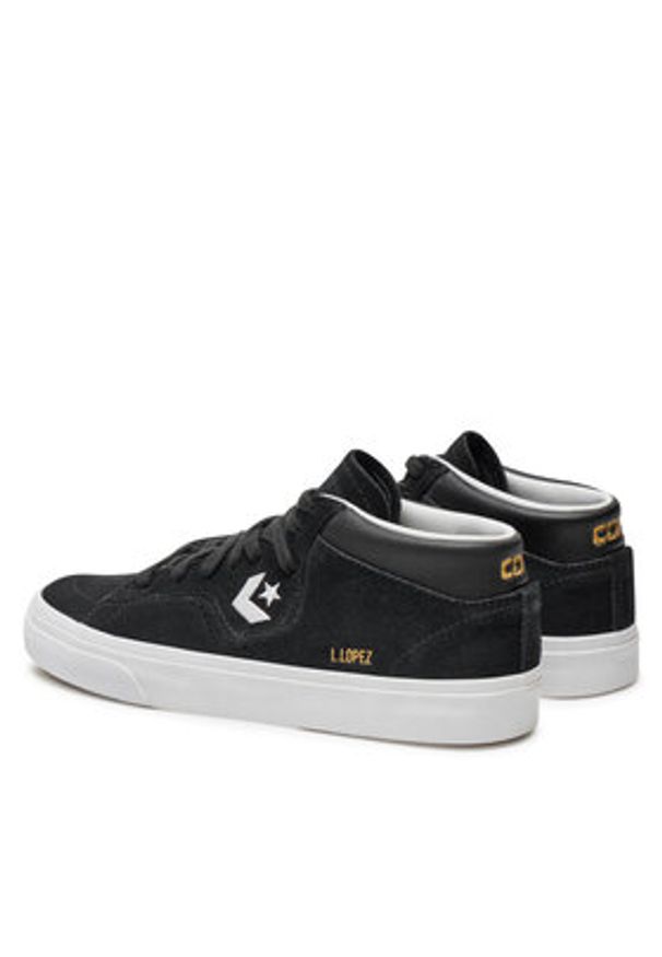 Converse Sneakersy Louize Lopez Pro Mid 171331C Czarny. Kolor: czarny. Materiał: skóra, zamsz
